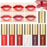 Dmsky conjunto de brillos labiales de 6 tonos para un look vibrante e hidratante.
