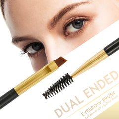 Docolor cejas duo: spoolie negro para peinar cejas o pestañas