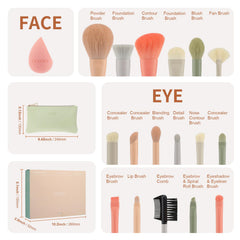 Esponja de maquillaje sintética Docolor para difuminado suave.