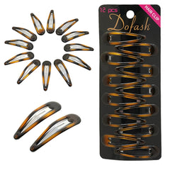 Dofash pinza epoxi tortie 5 cm, detalle superior para sujetar mechones con suavidad.