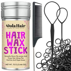 Barra wax Dolahair para fijar peinado y brillo sedoso.