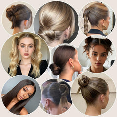 Herramienta de lazo Dolahair para crear recogidos elegantes.