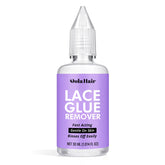 Dolahair remover de adhesivo para encaje, botella en primer plano, uso suave.