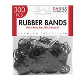 DONNA cintas-elasticas-cabello-pequenas-negro: agarre firme para peinados discretos.