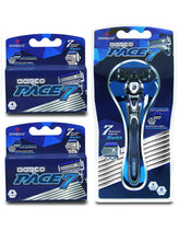 Dorco Pace 7 con cuchillas curvadas ofrece afeitado suave y controlado.