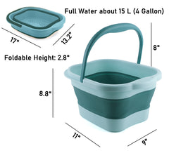 DoroSun bañera de pie plegable 15 L para uso doméstico cómodo.