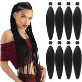 Dorsanee cabello para trenzas preestirado 20 pulgadas, listo para trenzar.