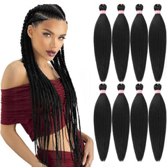 Dorsanee cabello para trenzas preestirado 20 pulgadas, listo para trenzar.