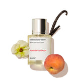 Dossier Powdery Peach: bote rociado, fragancia suave para uso diario.