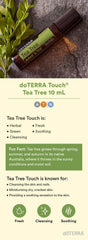 doTERRA Tea Tree Touch aplicación localizada en la piel