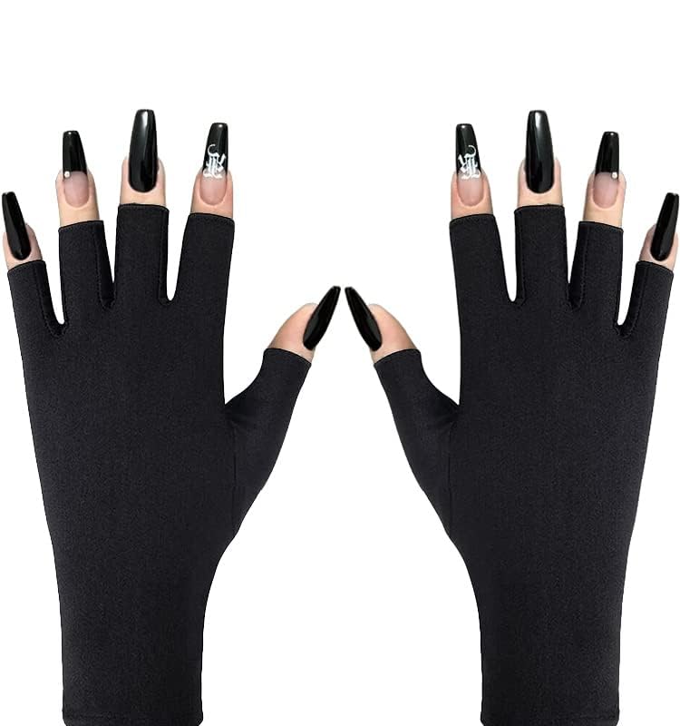Guantes UV Doubao para manicura en gel protegen la piel durante el endurecimiento en lámpara.