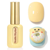 Double Rhythm bote redondo dorado, diseño premium para manicura duradera