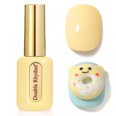 Double Rhythm bote redondo dorado, diseño premium para manicura duradera