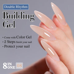 Double Rhythm brillo-alto-durable, acabado suave y luminoso tras la aplicación.