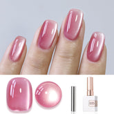 Double Rhythm Cat Eye Gel Nail Polish 15ml en botella con efecto imán para uñas.