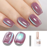 Double Rhythm gel ojo-de-gato con efecto holográfico para uñas
