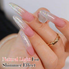 Double Rhythm Esmalte Gel Glitter: durabilidad de 28 días para uñas brillantes