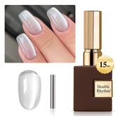 Double Rhythm es esmalte gel ojo de gato 15 ml con efecto brillo cambiante