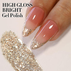Double Rhythm gel magnetico uñas ofrece efecto espejo brillante.
