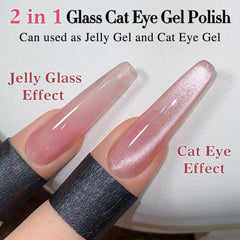 Double Rhythm Jelly Gel rosado translúcido para looks suaves