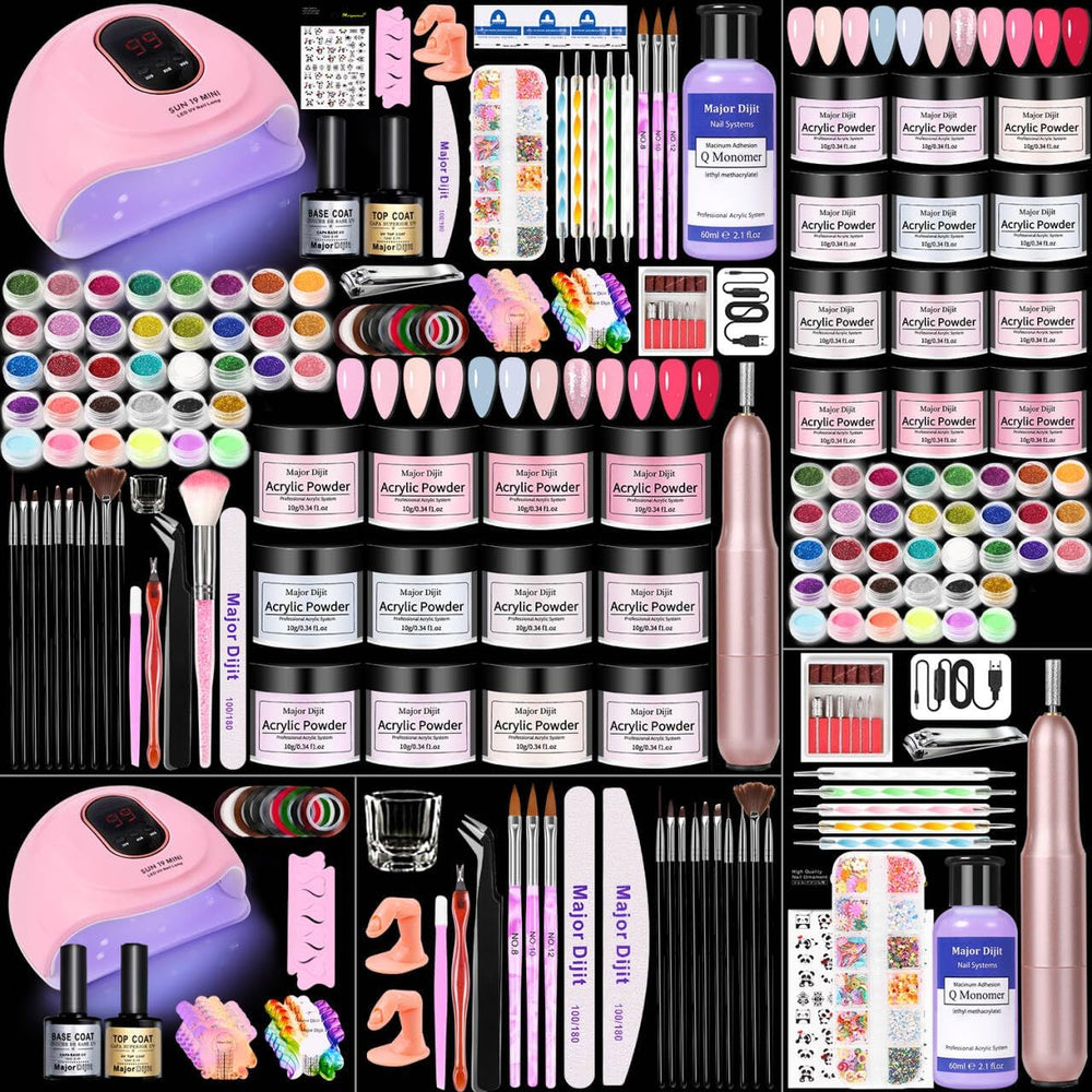 Coffret DouborQ pour ongles acryliques : ensemble prêt à démarrer la manucure.