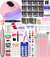 DouborQ kit acrilico: lámpara de uñas para secado rápido