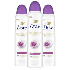 Dove Advanced Care Desodorante en aerosol rosa ofrece protección 72 h para axilas secas y frescas