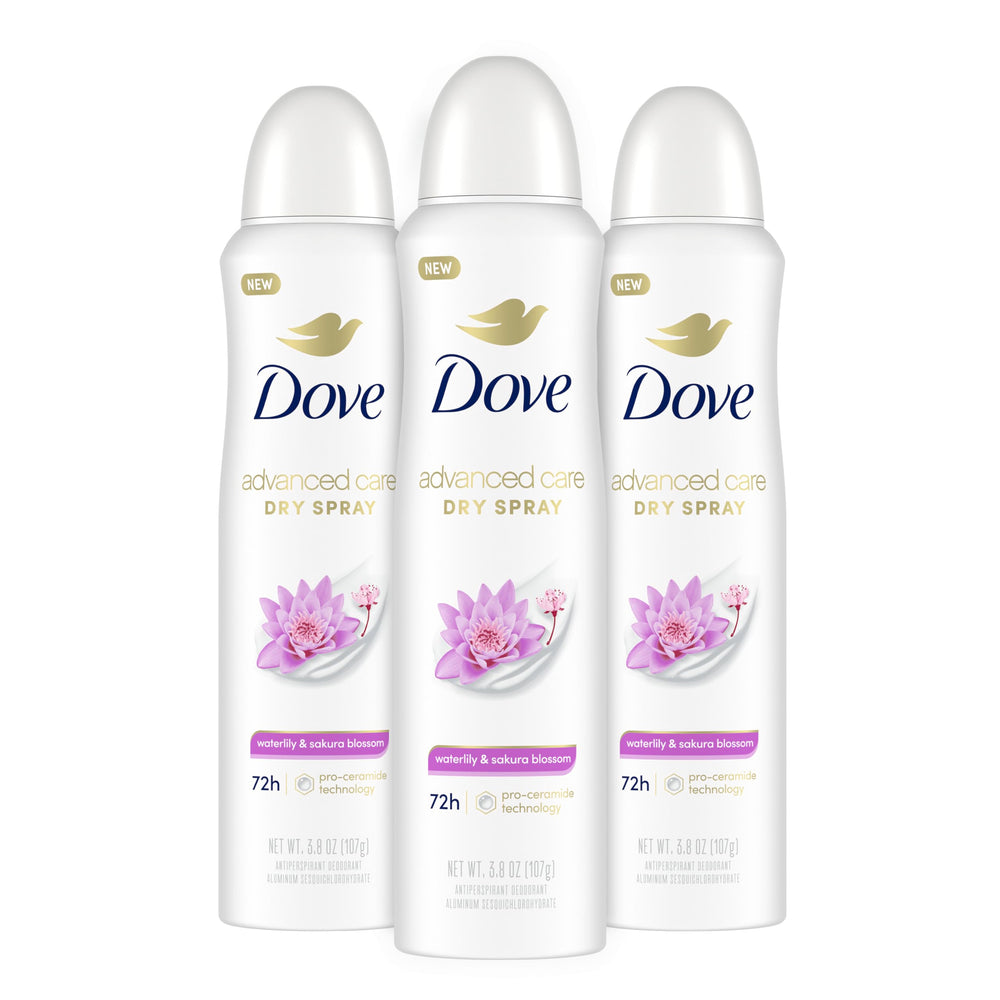 Dove Advanced Care Waterlily Sakura Blossom atomizador, aplicación suave.