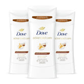 Dove Advanced Care Vanilla & Cocoa Butter stick front view for daily odor and sweat protection