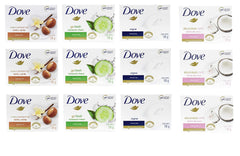 Barra Dove belleza: paquete 12 variedades para cuidado diario de la piel.
