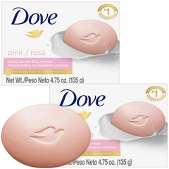 Dove barra rosada, dos paquetes para cuidado diario práctico.