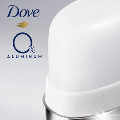 Dove base de desodorante en acero inoxidable para recambio duradero.