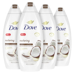 La botella Dove con coco y cacao ofrece limpieza suave y lujosa.
