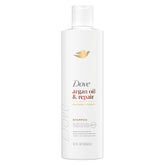 Dove Champú Aceite de Argán y Reparación, botella, cabello más suave tras cada lavado