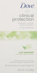 Dove Clinical Protection: tubo de 1.7 oz para aplicación rápida.