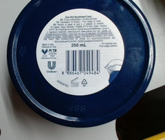 Dove crema corporal nutritiva, envase de 250 ml para casa o viaje