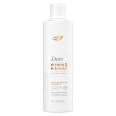 Dove Damage Therapy Derma champú, botella para cuero cabelludo sensible.