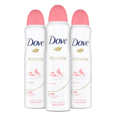 Dove déodorant pétales de rose en boîte, parfum délicat et application rapide.