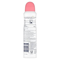 Dove déodorant pétales de rose pulvérisation sèche pour un matin rapide.