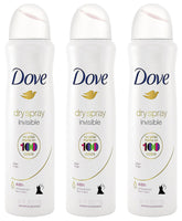 Dove desodorante aerosol seco invisible, evita manchas en la ropa.