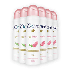 Dove Desodorante Cuerpo Pomegranate, empaque compacto para llevar y frescura duradera.