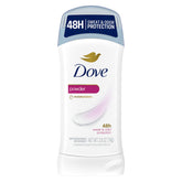 Dove desodorante invisible en barra con foco polvo para axilas, protegiendo todo el día