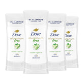 Dove desodorante sin aluminio en barra, protección de olor todo el día.