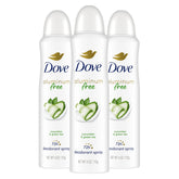 Dove desodorante sin aluminio para mujer, botella visible, protección suave para la piel.