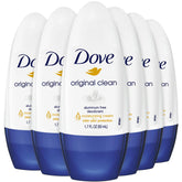 Dove Desodorante sin aluminio Original Clean, aplicador rodillo, protección 24h para días activos.