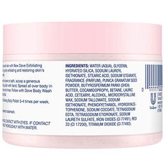 Textura cremosa facilita la aplicación suave del exfoliante en la ducha