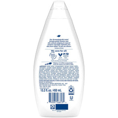 Dove Gentle Pamper con espuma cremosa para limpieza suave e hidratación.