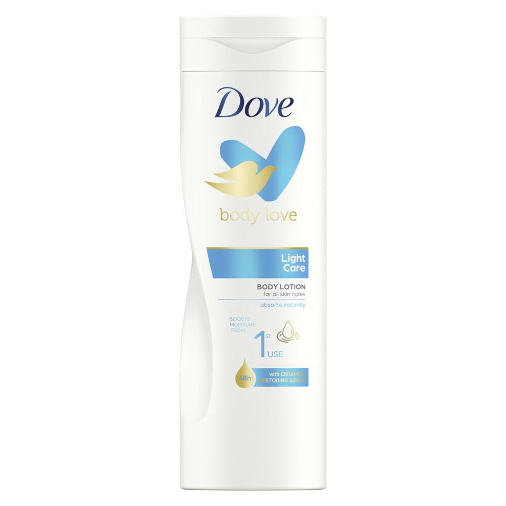 Dove Hydro Nourishment loción corporal: botella, hidratación suave para la piel.