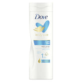 Dove Hydro Nourishment loción corporal: botella, hidratación suave para la piel.