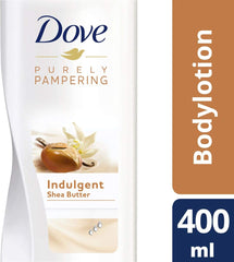 Dove loción corporal indulgente, nutrición natural para la piel.